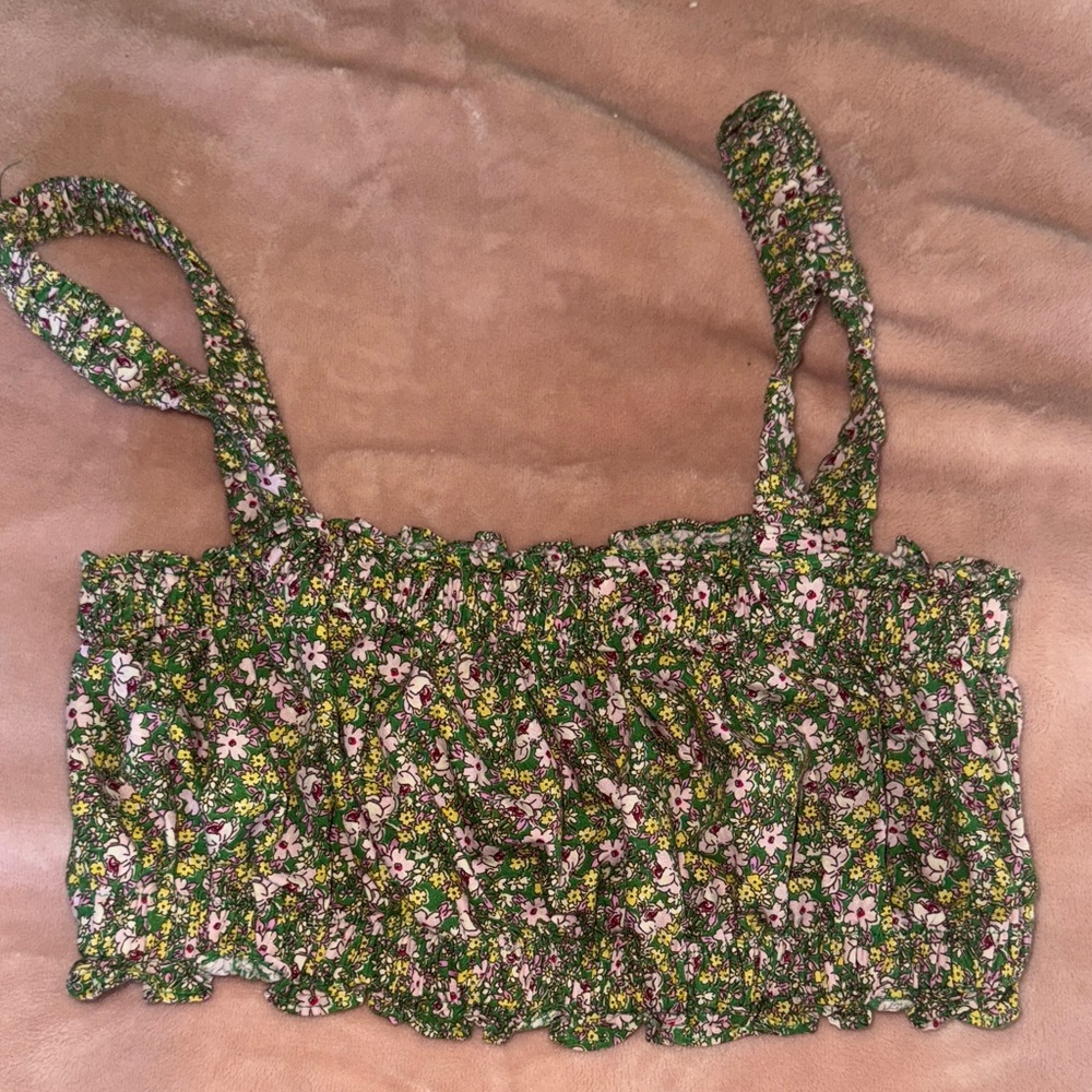 Zara spring floral top